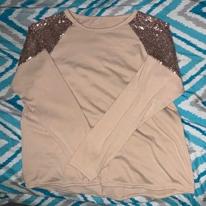 Beautiful Tan Shimmer Shirt